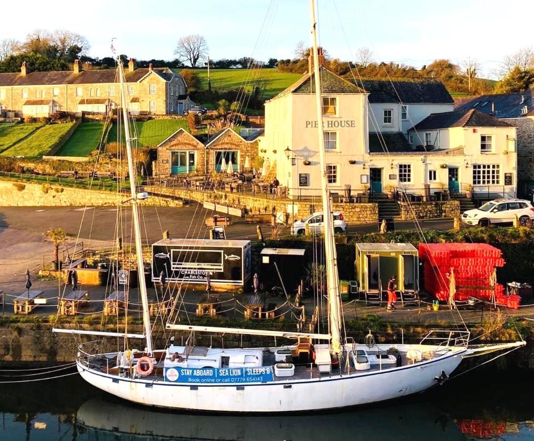 Stunning Yacht Sea Lion In Charlestown Harbour, Cornwall酒店 外观 照片