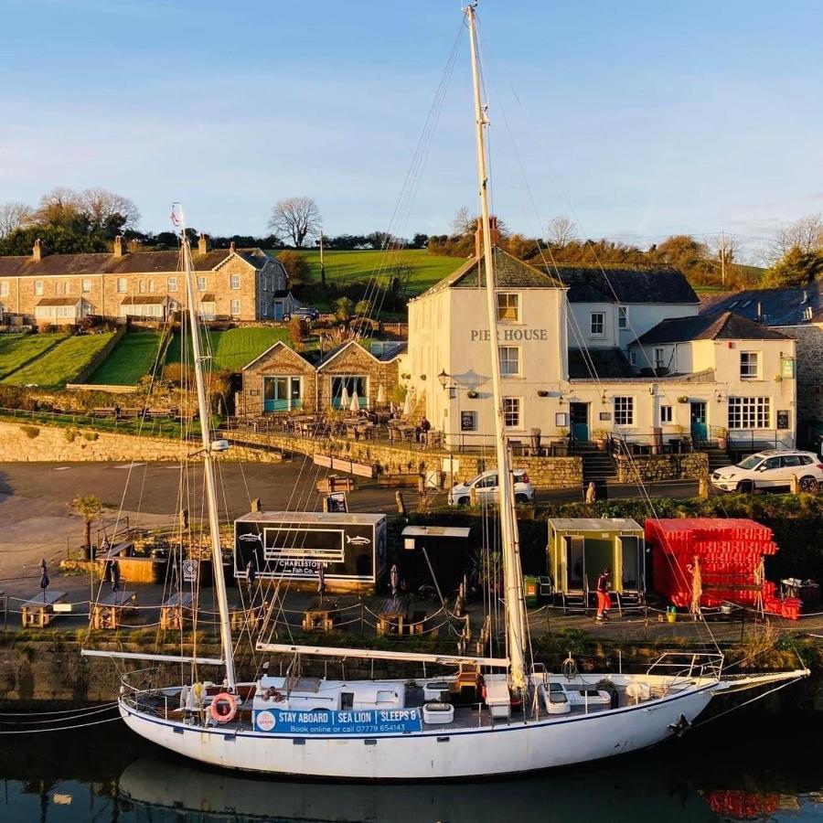 Stunning Yacht Sea Lion In Charlestown Harbour, Cornwall酒店 外观 照片